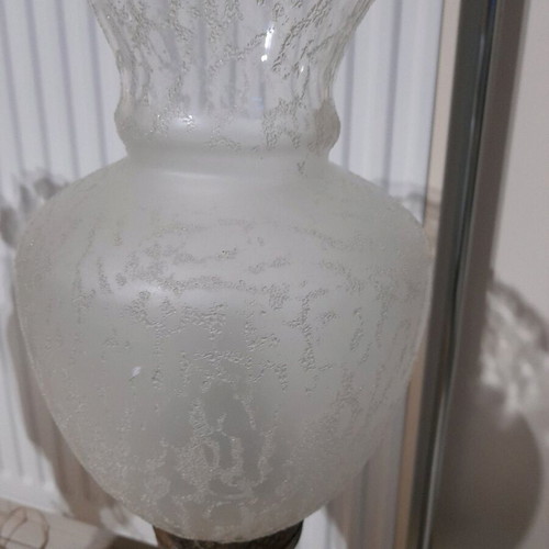 Alabaster vintage lamps set of 2 in excellent condition