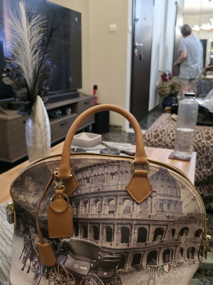 Y Not? Milano London Print Tote Shopper Bag new
