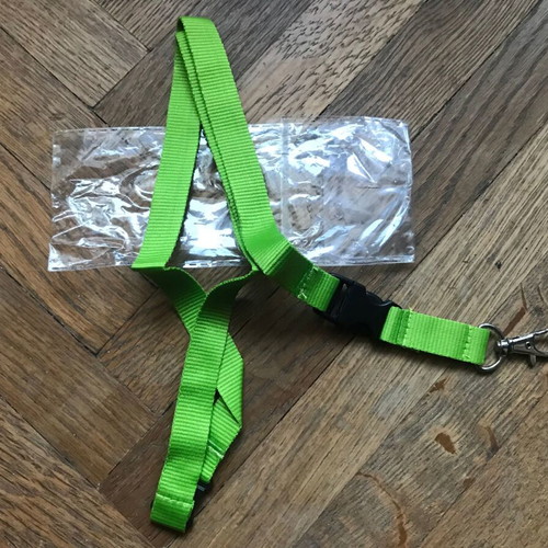Lanyard green new, Danish brand, retro vintage