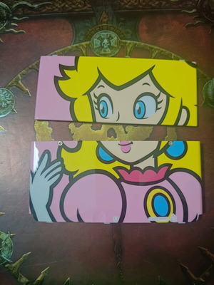 New Nintendo 3ds Cover Plate Princess Peach σαν καινούργιο