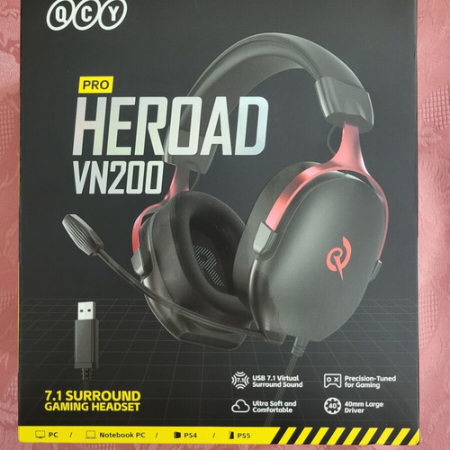 Gaming Headphones QCY Heroad VN200 new wired