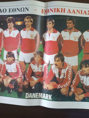 Denmark National Team 1984 Poster like new