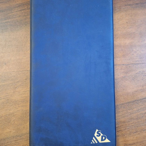 Card binder for phone cards new, 8 sleeves, 64 slots