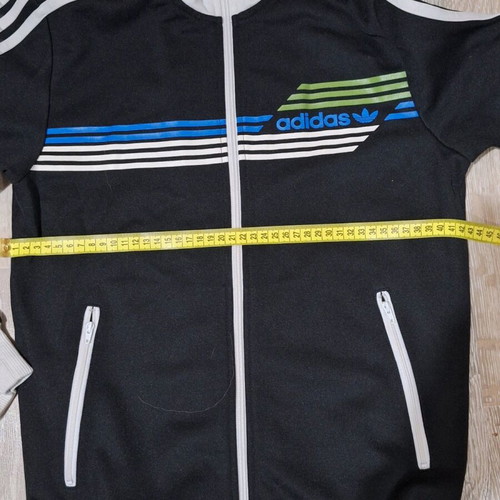 Adidas Originals retro jacket like new, size XS, black with white stripes