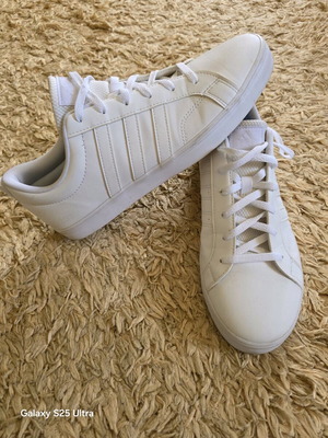 Adidas men's white sneakers size 46 used