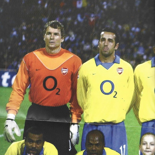 Predrag Djordjevic Olympiakos - Arsenal poster used, rare collectible