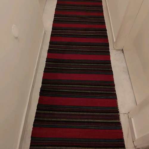 Handmade long woolen loom runner like new condition