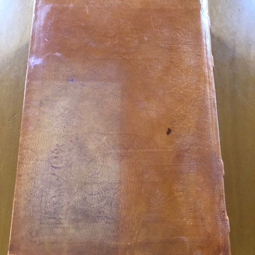 Leather notebook album collectible unused, A4 size, with bookmark