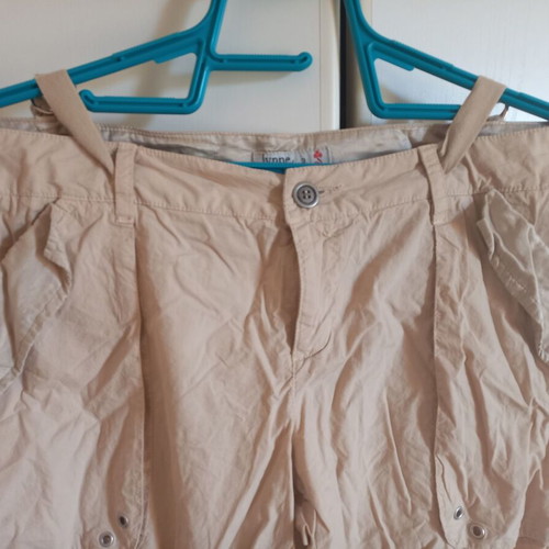 Lynne beige cotton pants, size M