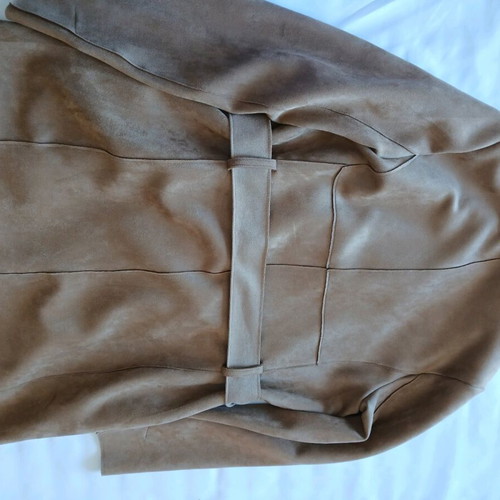 Suede coat brown new with tag