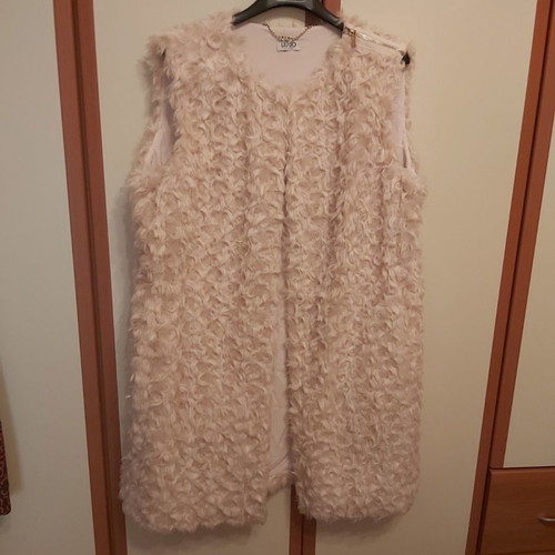 Liu Jo fur vest beige like new, size medium