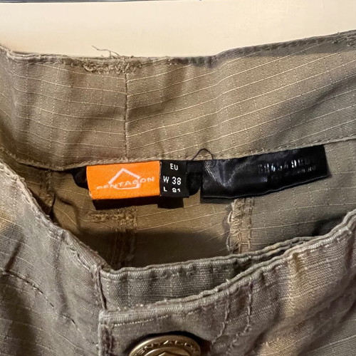Pentagon military pants used, size 38, coyote color
