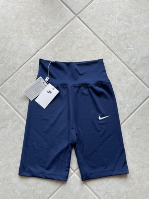Nike γυναικείο biker κολάν καινούργιο, μπλε, ψηλόμεσο