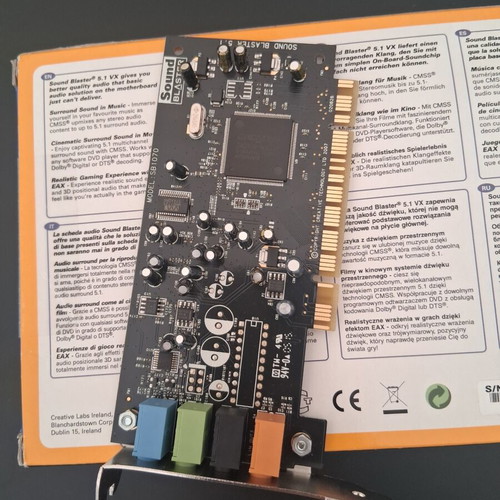 Creative Sound Blaster 5.1 VX PCI sound card like new