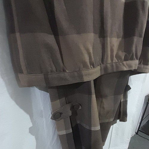 Women's checked brown blazer set size XL/42 like new