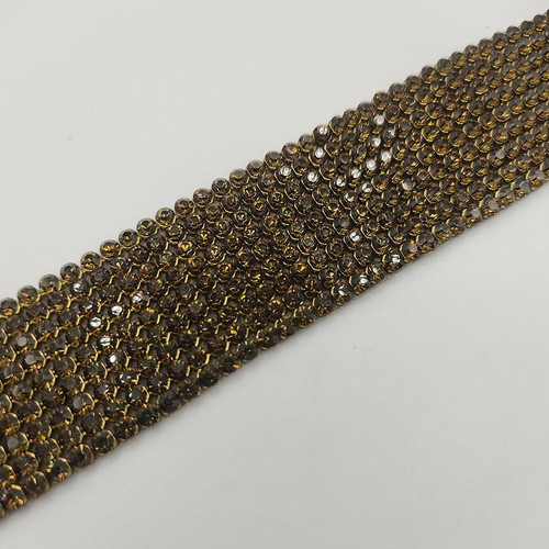 Original Swarovski Chocker 9 Rows with Smoky Quartz like new