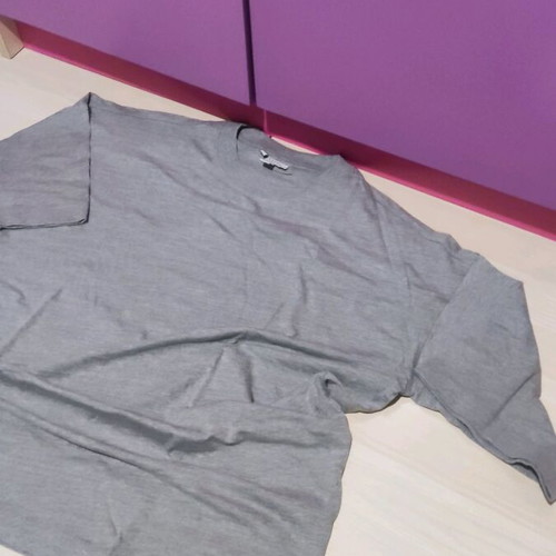 Topshop women's oversized medium grey t-shirt new