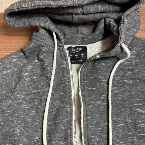 Bershka hoodie jacket size S like new gray