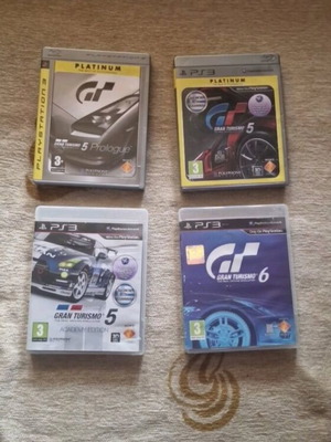 Gran Turismo 6, Gran Turismo 5 Academy Edition, Platinum и Prologue Edition като нови за PS3