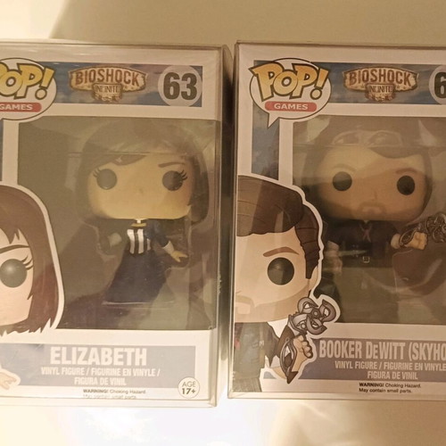Funko Pop Bioshock Booker Dewitt and Elizabeth new authentic