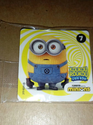 Αυτοκόλλητο Minions koukou roukou No 7 καινούργιο