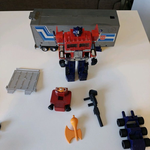 Optimus Prime G1 and Trailer used with 3D printed parts