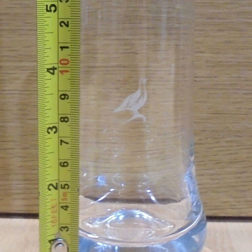 Famous Grouse Scotch Whisky set of two used tall promotional glasses