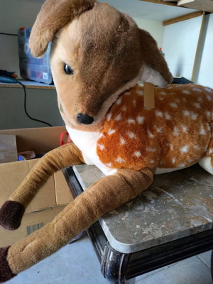 Plush deer new from warehouse