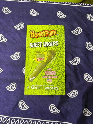Honeypuff Sheet Wraps Apple King Size, new, 5 sheets
