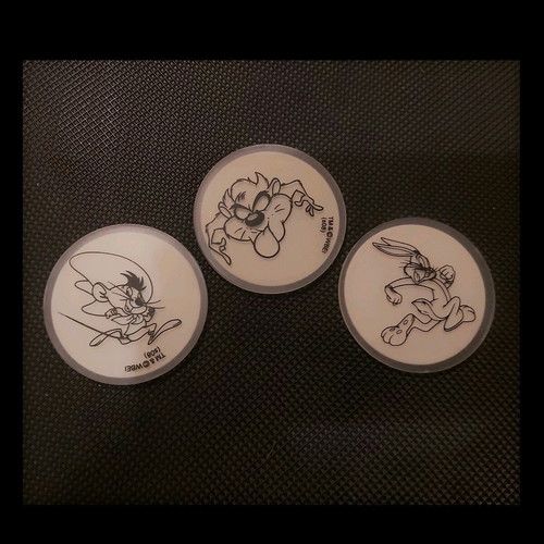 Looney Tunes vintage stickers new, glow in the dark 90's