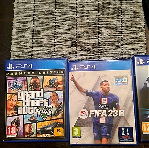 Games για ps4 (fifa 23,call of duty wwii,gta,days gone,need for speed,ghost recon)+ controller