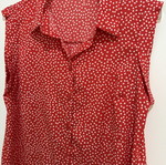 Dress M size, like new, white and red