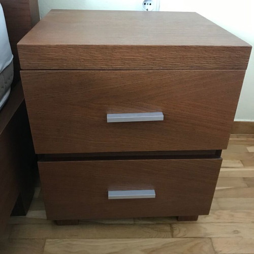 Handmade bedroom set solid walnut wood like new