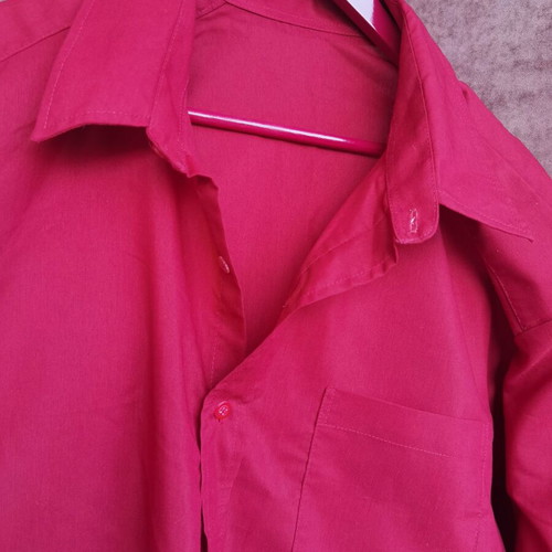 Dark red dress shirt 3XL like new, long sleeve