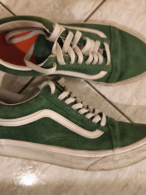 Vans sneakers used, size 40.5, white and green