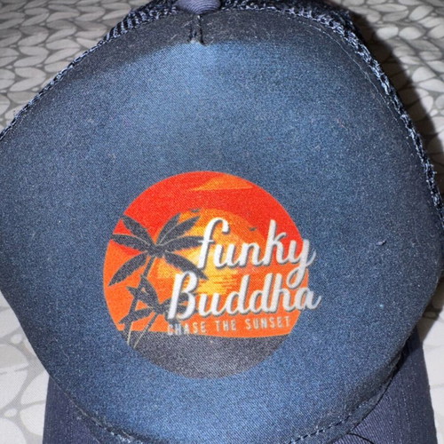 Funky Buddha hat dark blue like new with logo