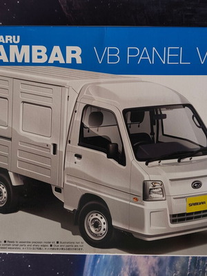 Subaru Sambar VB Panel Van 1/24 model kit like new
