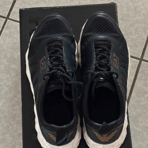 Emporio Armani athletic shoes used, size 40 and 2/3, black