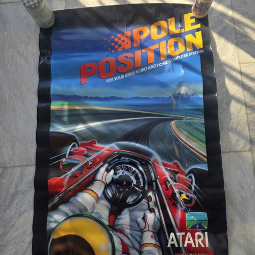 Atari Pole Position poster 1983 used, 60 x 90 cm