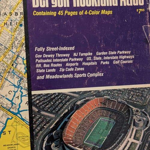 Vintage NYC Long Island Tri-State Map Atlas Collection used
