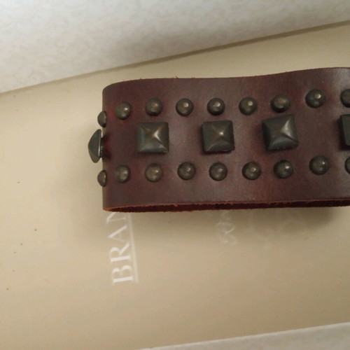 Leather bracelet new with trucks