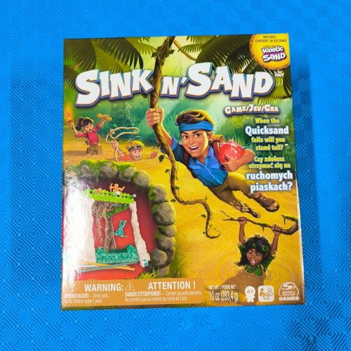Spin Master Sink N' Sand board game with authentic kinetic sand new