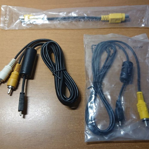 Audio video cables new, pack of 3 pieces