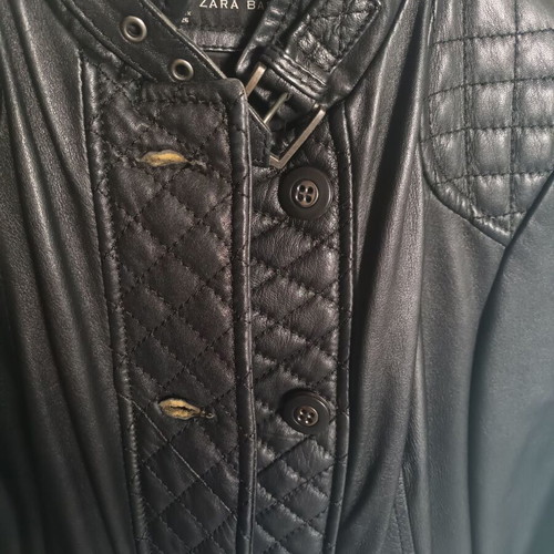 Zara leather jacket like new, black, size S
