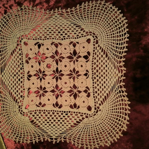Handmade embroidery set, large 49x49 and small 38x38