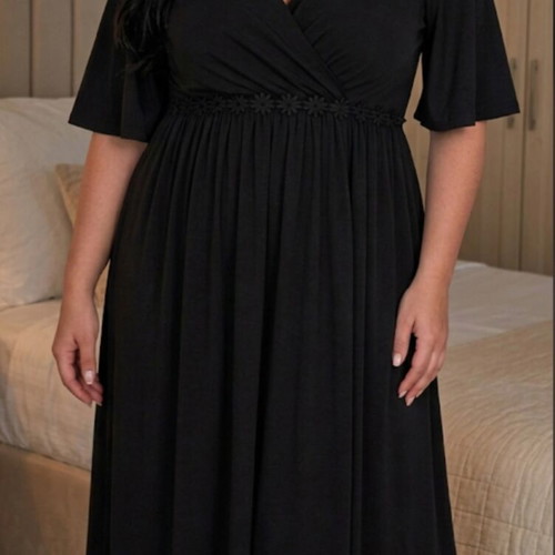 Maxi dress plus size black like new