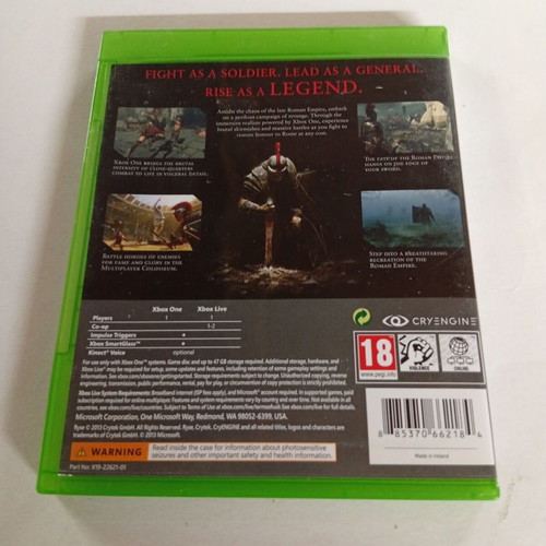 Ryse Son Of Rome Xbox One game like new