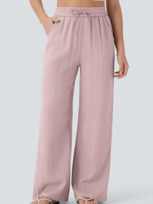 Halara linen-style pants new, pink, small size