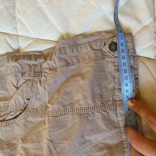 Esprit Beige Utility Cotton Cargo Shorts Size M Like New