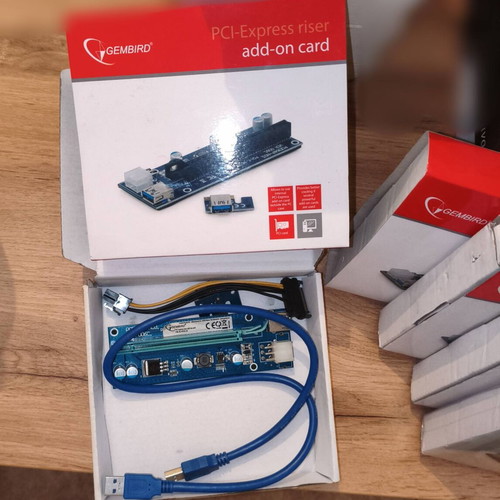 PCI-Express riser used, pack of 5 by Gembird